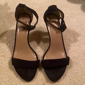 Talbots classic black suede sandals